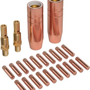 FORTON MIG Kit de pistola de soldadura de 0.030 pulgadas con boquilla difusora para Lincoln Magnum 100L y Tweco Mini#1 20 puntas de contacto de FORTON MIG Kit de pistola de soldadura de 0.030 pulgadas con boquilla difusora para Lincoln Magnum 100L y Tweco Mini#1 20 puntas de contacto de