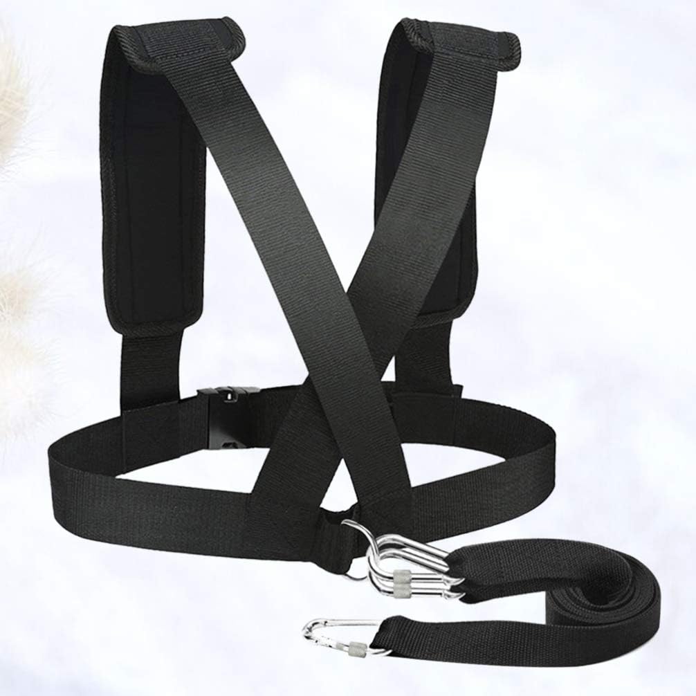 INOOMP Arnés de entrenamiento de trineo de potencia, arnés de tracción de neumáticos, kit de cuerda de resistencia para mejorar la resistencia de la