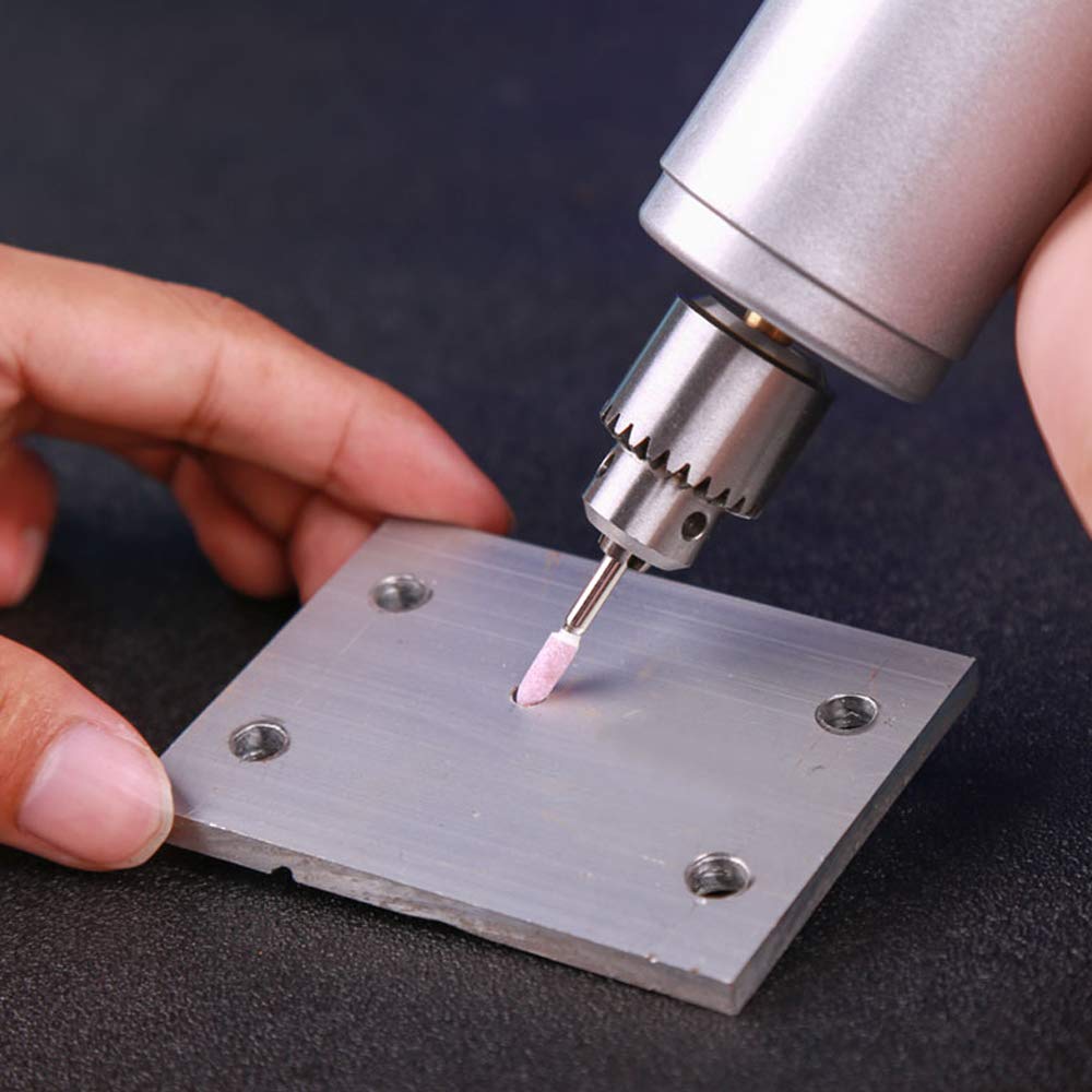 Oudtinx 100 piezas de puntos de piedra abrasiva eléctrica de molienda Dremel Accesorios de pulido Kit de herramientas de rueda de cabeza de molienda