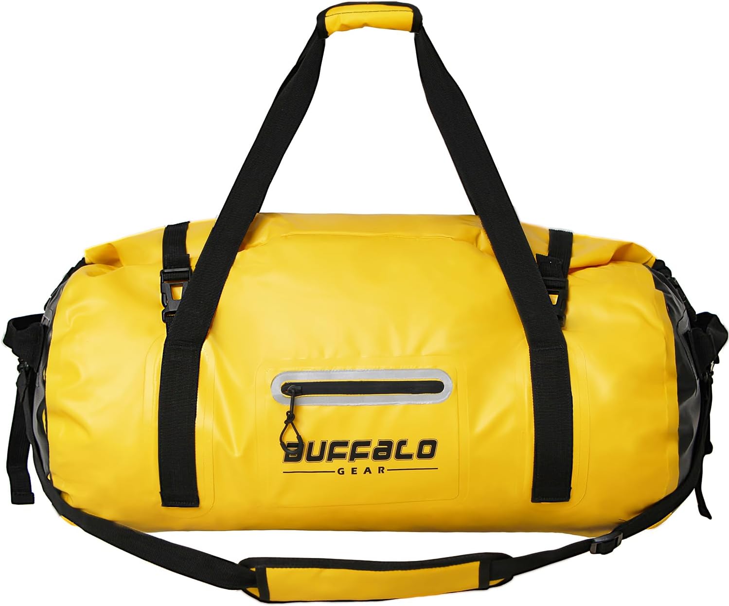 Buffalo Gear Bolsa de lona impermeable 40L 60L 80L Roll-top Dry Bag Heavy Duty Impermeable Duffel Bolsa de viaje para kayak, rafting, barco, pesca,