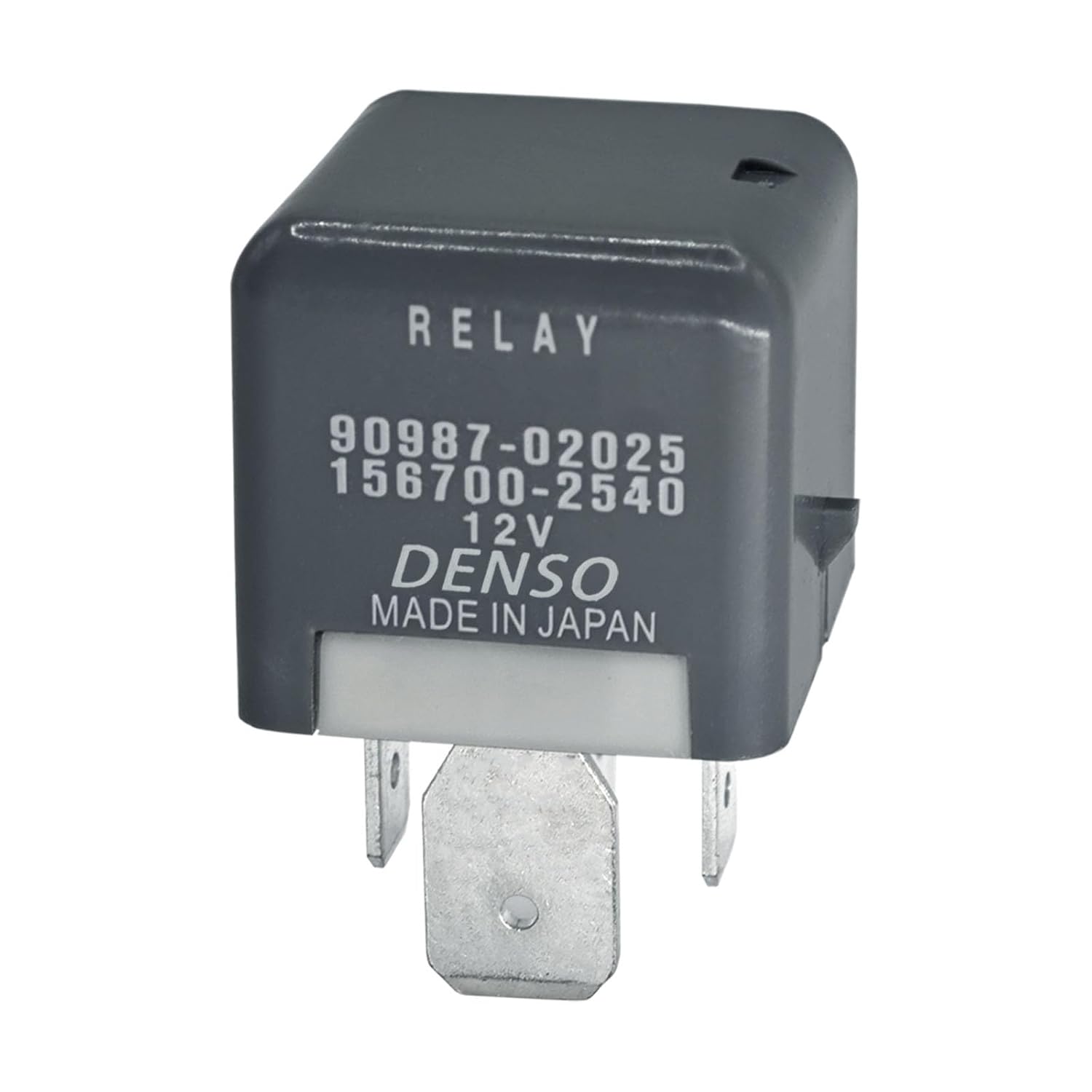 Relé 90987-02025, relé de potencia automotriz de 4 pines 12 V 80 A, compatible con vehículos Toyota, Lexus