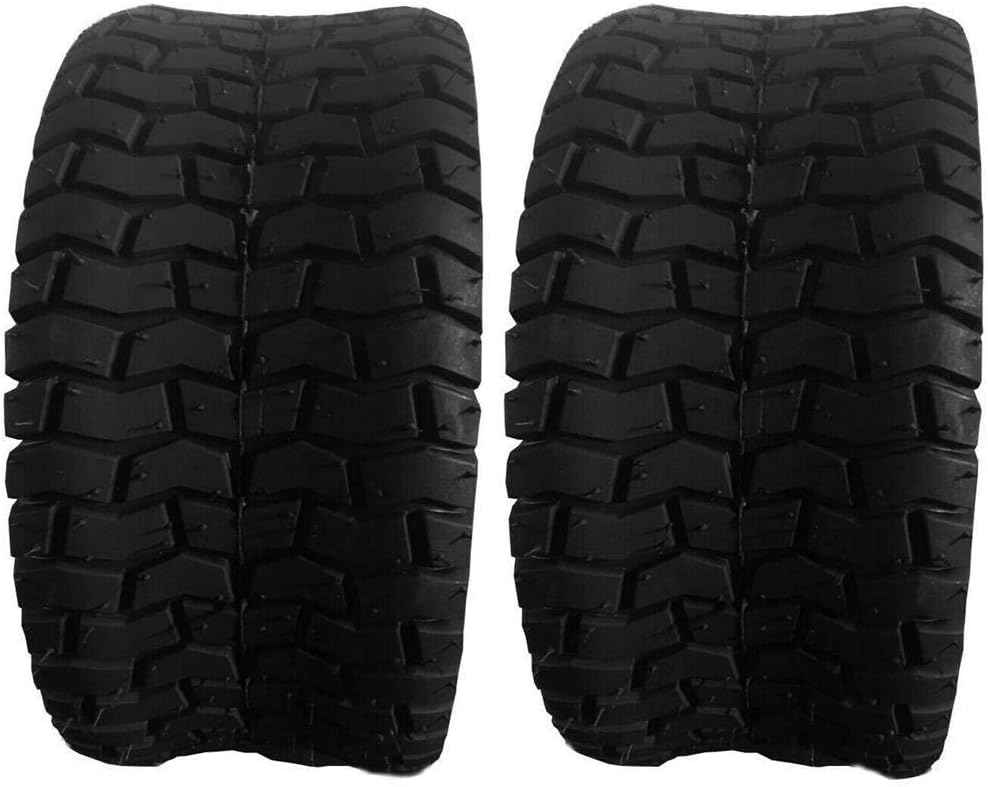 Juego de 2 neumáticos de tractor para cortacésped de 13×5.00-6 4PR 13x5x6 para carrito de golf de jardín, sin cámara