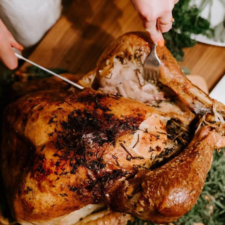 Sartenes para asar con estante, asador de pavo de 15 x 10.5 x 2.5 pulgadas para pavo pequeño, pollo, carnes y verduras, lasaña (gris)