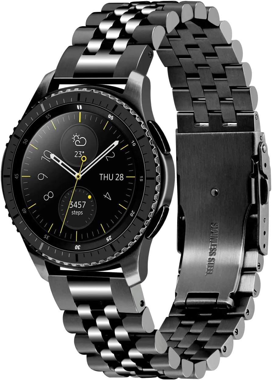 Kai Tian Correa de reloj compatible con Samsung Galaxy Watch de 1.81 pulgadas 3D de liberación rápida atornillada de 0.86 pulgadas para Gear S3,