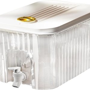 Hervidor de agua fría con grifo, dispensador de bebidas, contenedor de bebidas duradero de gran capacidad, jarra de agua fría, para reunión de barra Hervidor de agua fría con grifo, dispensador de bebidas, contenedor de bebidas duradero de gran capacidad, jarra de agua fría, para reunión de barra