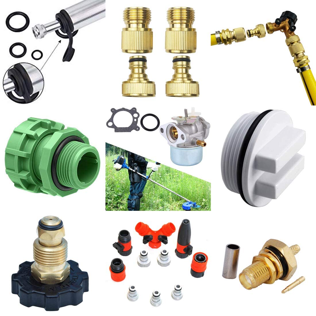 10 piezas Juntas tóricas de silicona rojas de 0.453 in de diámetro exterior 0.374 in de diámetro interior, 0.039 in de ancho, junta métrica de