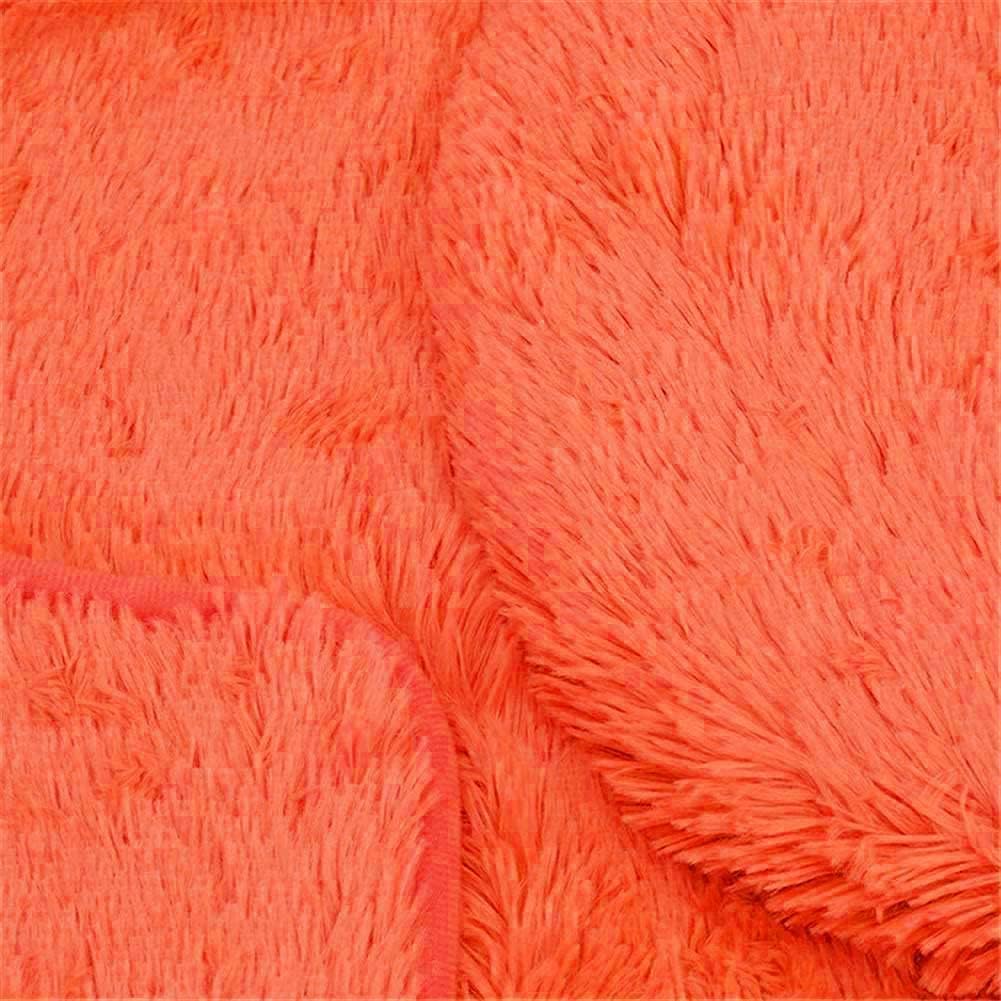 Juego de 3 tapetes de baño para baño, suaves, antideslizantes, suaves, en forma de U, tapete de inodoro y tapa de inodoro, color naranja
