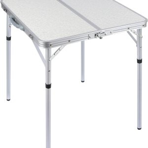 REDCAMP Mesa de campamento cuadrada pequeña plegable de 24 pulgadas con patas de altura ajustable, mesa plegable de aluminio ligero y portátil en la REDCAMP Mesa de campamento cuadrada pequeña plegable de 24 pulgadas con patas de altura ajustable, mesa plegable de aluminio ligero y portátil en la