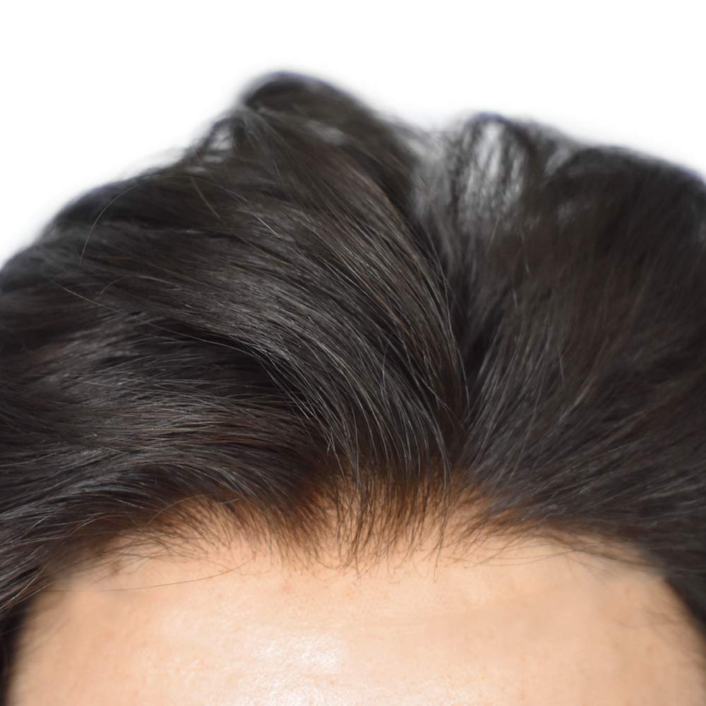 Tupé para hombres, pieza de cabello humano real para hombres, encaje suizo tipo tupé, sistema de cabello atado a mano para hombres, postizo