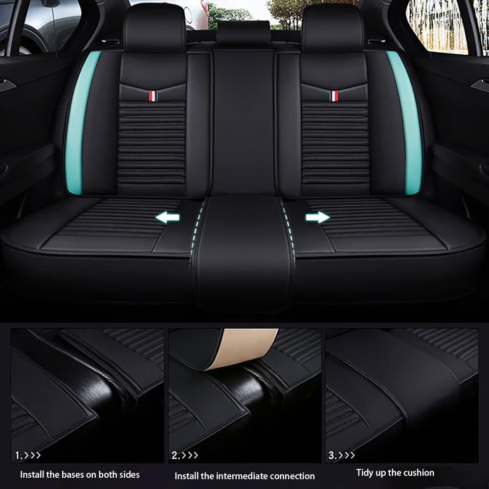 Fundas de asiento de automóvil para Toyota Corolla 1997-2022, fundas de asiento de automóvil de cuero de lujo, funda universal antideslizante para