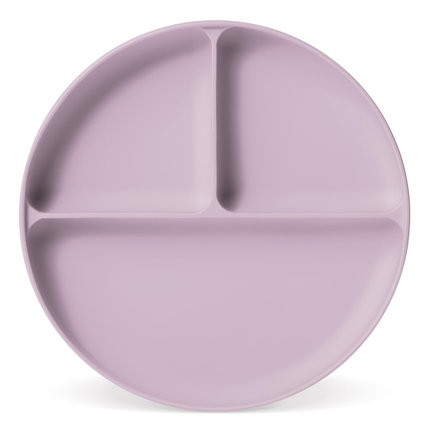 Simple Modern Plato de silicona para bebés y niños pequeños  Platos divididos y aptos para microondas para niños  Colección Parker  Lavender Mist