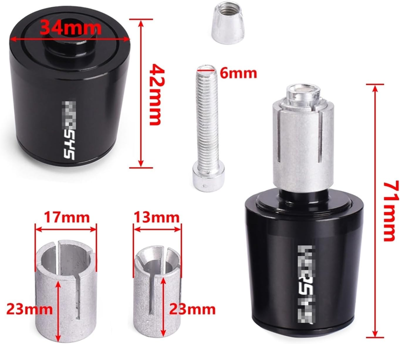 Motorcycle Motorcycle Handlebar Ends Handle Bar Grips Caps for Kawasaki for Versys 650 1000 X300 2018-2021 2022 Handle end
