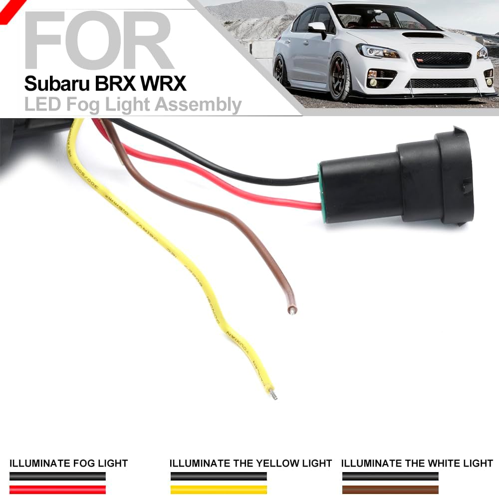 Conjunto de luces LED de conducción antiniebla para Subaru BRZ WRX STI Impreza Legacy Outback Forester Crosstrek Switchback – Kit de lámparas de