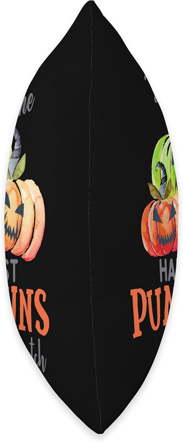 Art Halloween Ghosts Decorations Helloween Party Happiest Pumpkin in Patch Happy Halloween Shirts for Women Throw Pillow, 16×16, Multicolor
