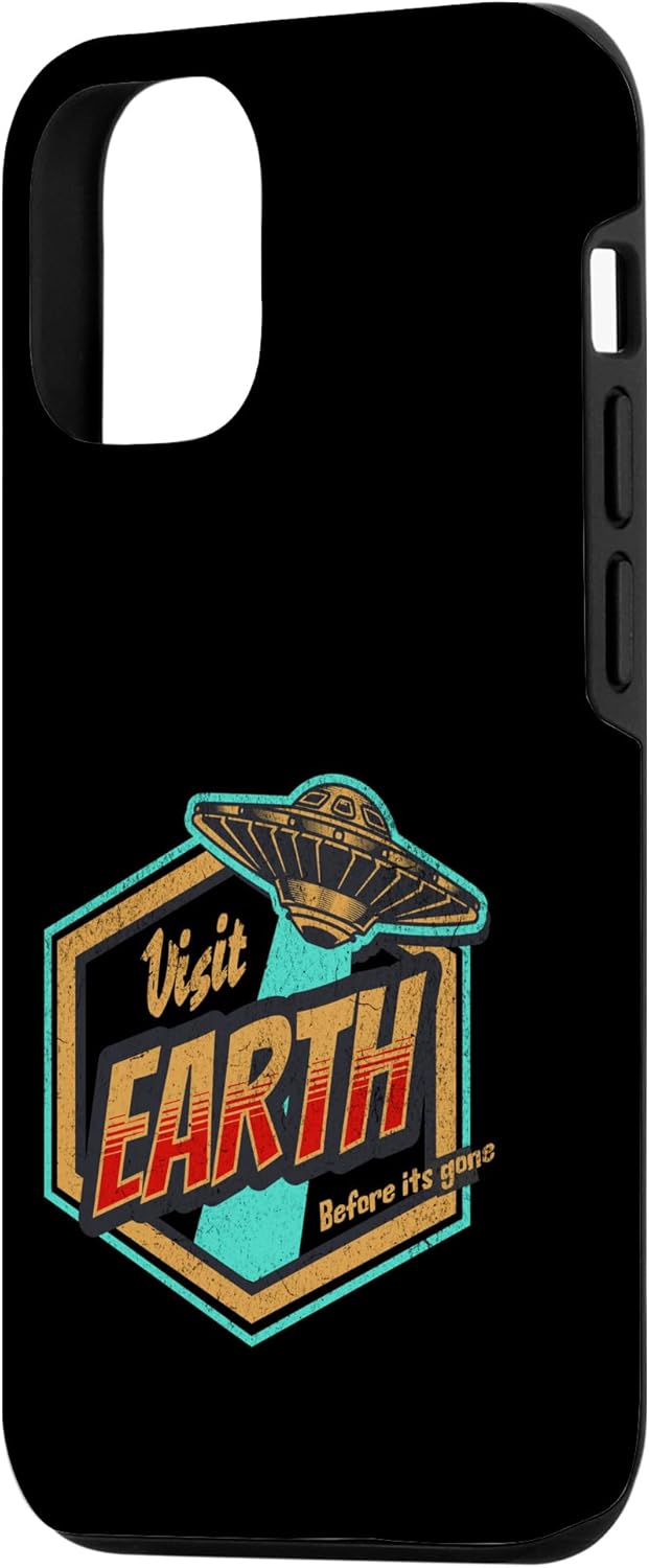 iPhone 13 Pro Alien Travel UFO Abducción Visitante Extraterrestre Estuche de Conservación de la Tierra