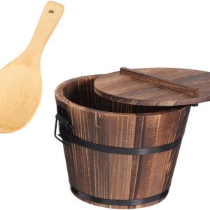 Cubo de almacenamiento de alimentos Bandeja de madera para servir bandeja redonda para servir Bandeja de herramientas Bandeja de madera con tapa Cubo de almacenamiento de alimentos Bandeja de madera para servir bandeja redonda para servir Bandeja de herramientas Bandeja de madera con tapa