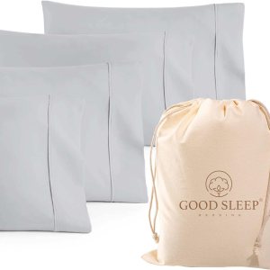 Juego de 4 fundas de almohada tamaño Queen estándar, 800 hilos, 100% algodón egipcio, ideales para el cuidado del cabello y la piel, fundas de Juego de 4 fundas de almohada tamaño Queen estándar, 800 hilos, 100% algodón egipcio, ideales para el cuidado del cabello y la piel, fundas de