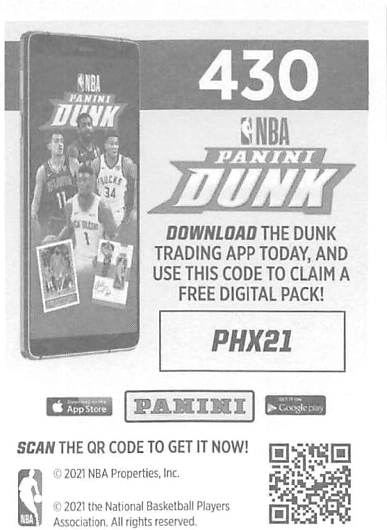 2020-21 Panini Stickers #430 Phoenix Suns Team Logo FOIL Official NBA Basketball Album Sticker Measuring 2.75 inch tall X 2 inches wide in Raw (NM