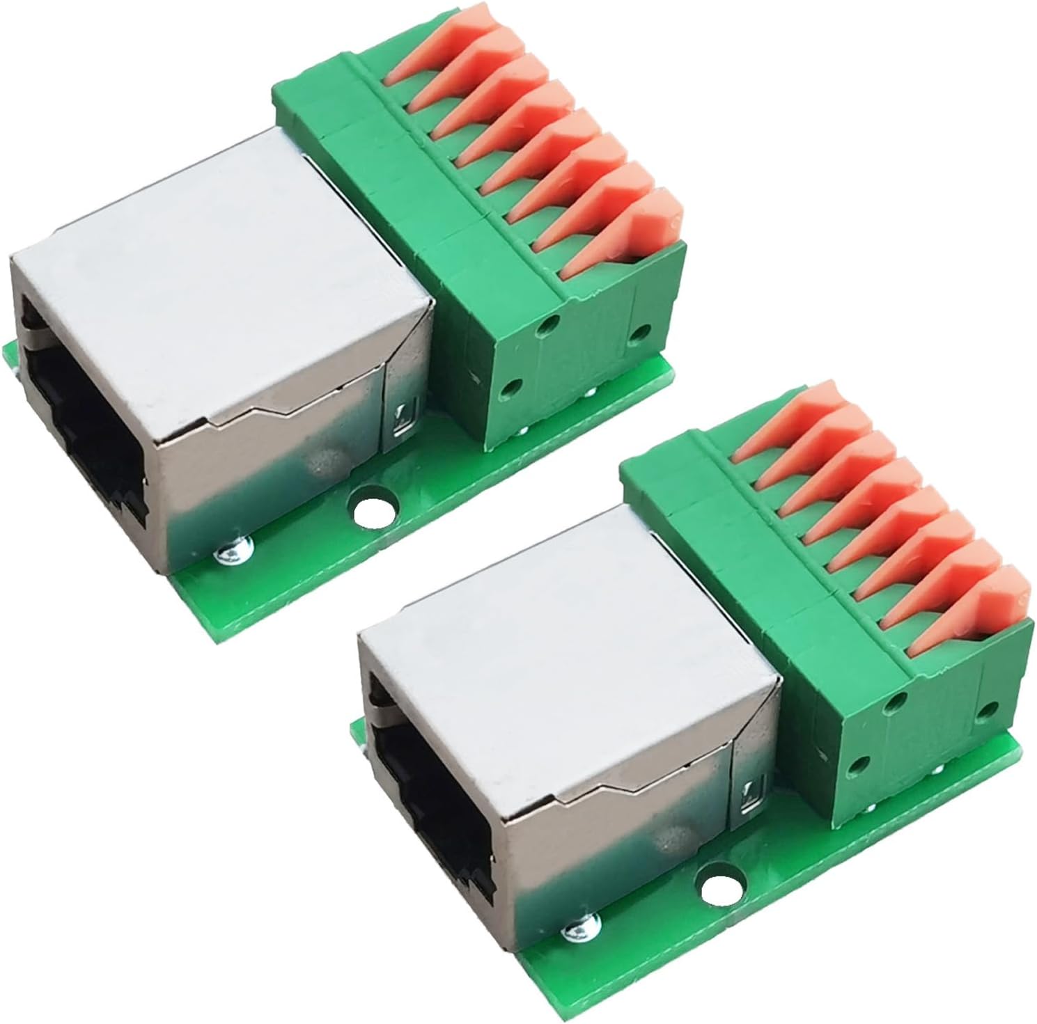 Terminal de conexión Ethernet RJ45 RJ45 8P8C hembra a 8 pines, adaptador de terminal de ruptura RJ45, tipo de prensa rápida RJ45, conector de