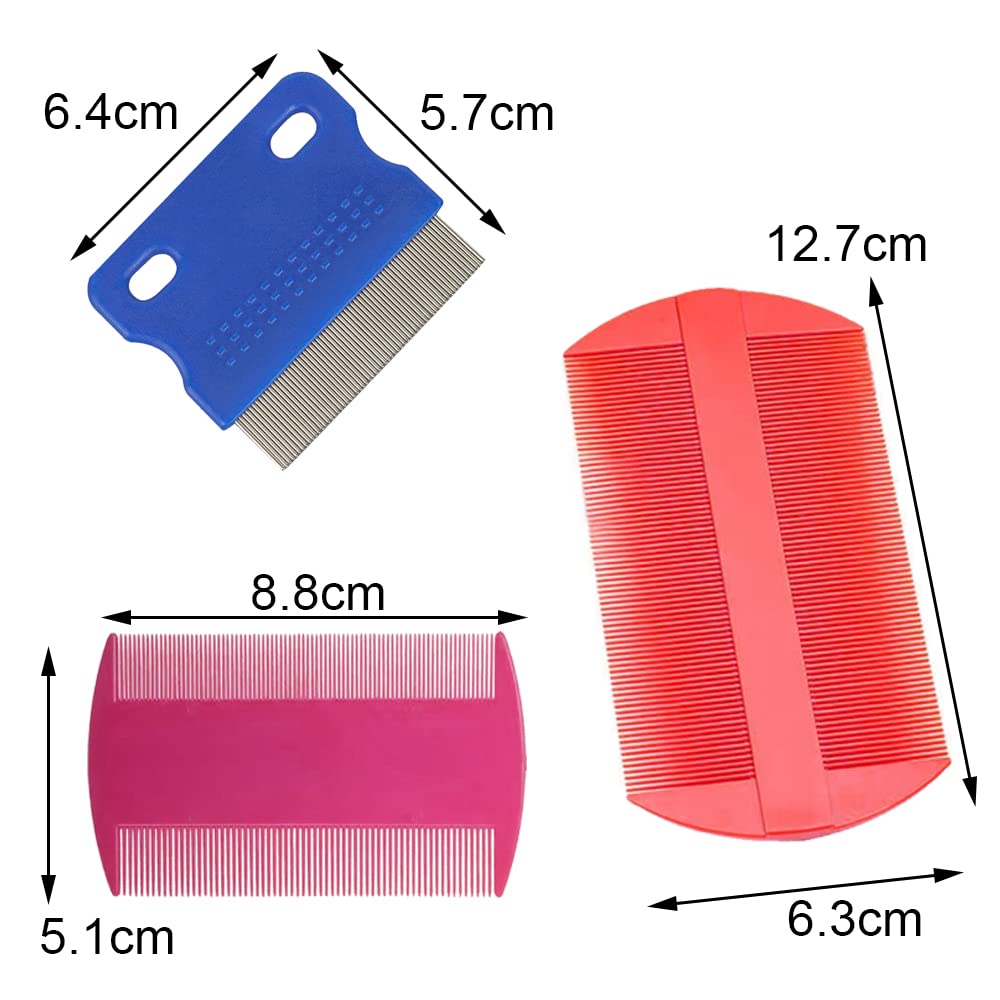 6 peines para pulgas para mascotas, peines para perros y gatos, peines de masaje para depilación, peines para eliminar la caspa, manchas de cabello