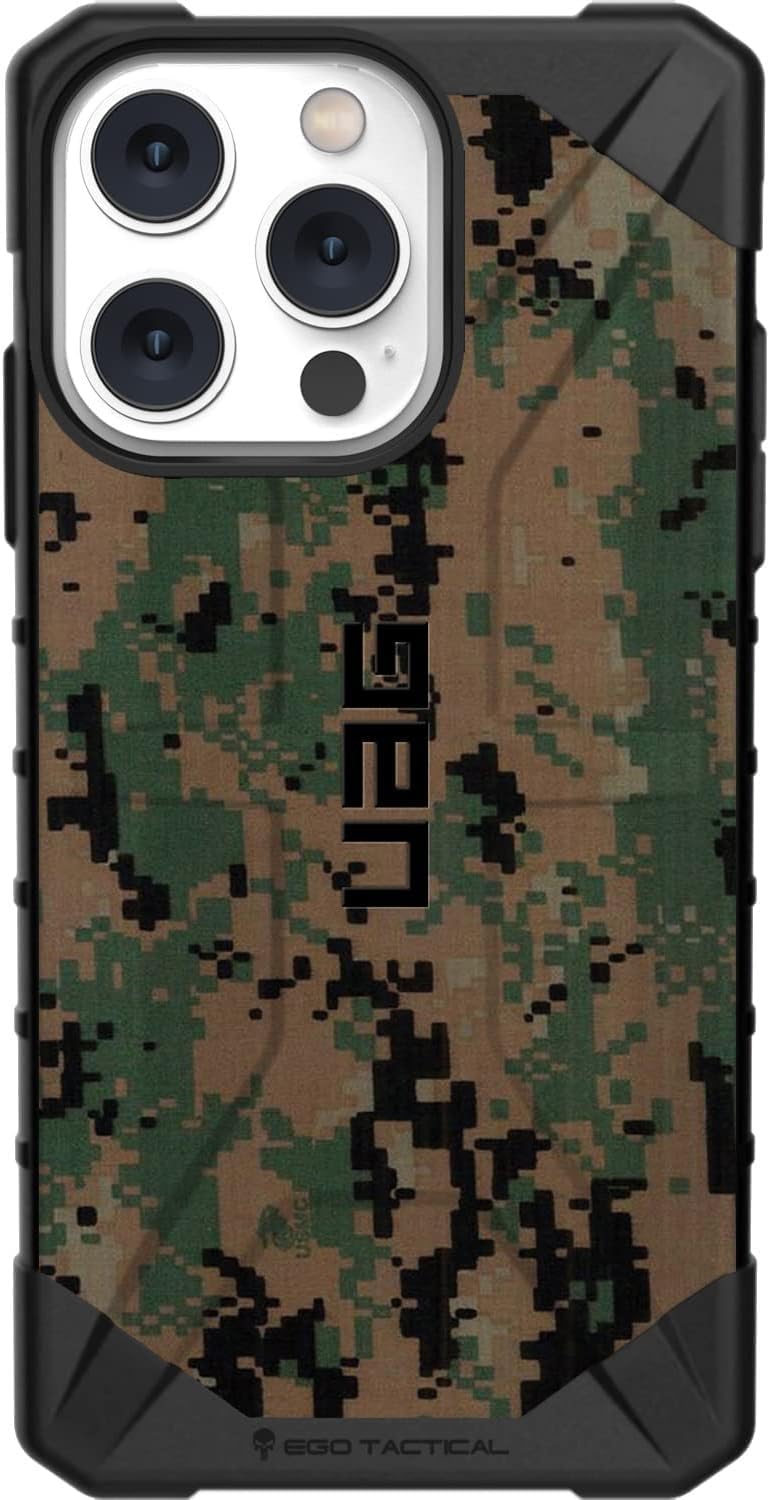 EGO TACTICAL UAG Urban Armor Gear – Funda para iPhone 15 Pro Max pantalla de 6.7 pulgadas Edición limitada impresa en los Estados Unidos Marines de