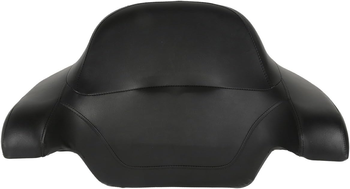 XMTMOTO Vivid Black King Tour Pack Kit Tour, paquete turístico+portaequipajes+respaldo+luz trasera de freno LED para Harley Davidson Touring Road