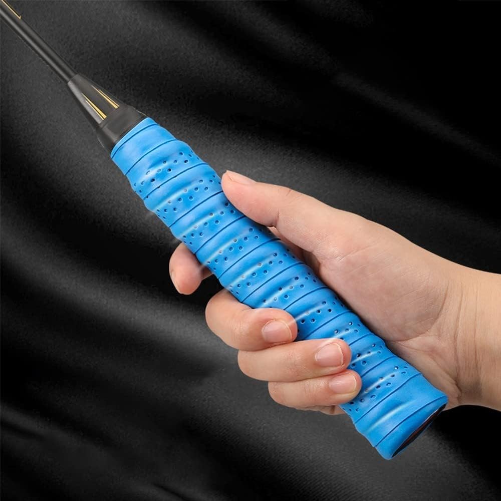 MiOYOOW 5PCS Racket Grip Tape, Anti Slip Breathable Badminton Racket Grip Holster for Tennis, Badminton, Squash Rackets Grip, Fishing Rod