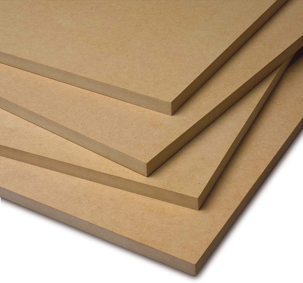 Estante MDF sin terminar de 34 pulgadas 24 x 28 pulgadas (paquete de 4)