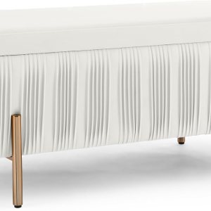 Banco de almacenamiento tapizado de terciopelo con bisagras de seguridad, otomana de almacenamiento grande para dormitorio, sala de estar, pasillo, Banco de almacenamiento tapizado de terciopelo con bisagras de seguridad, otomana de almacenamiento grande para dormitorio, sala de estar, pasillo,