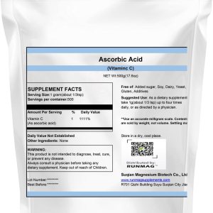 Vitamina C (ácido ascórbico) en polvo – 17.64 oz (1.1 libras) Vitamina C (ácido ascórbico) en polvo – 17.64 oz (1.1 libras)
