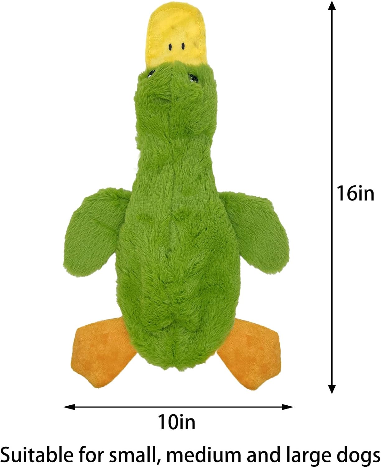 AIMETING Juguetes para perros sin relleno, paquete de 3, juguetes chirriantes para perros grandes, juguetes de peluche para masticadores agresivos,