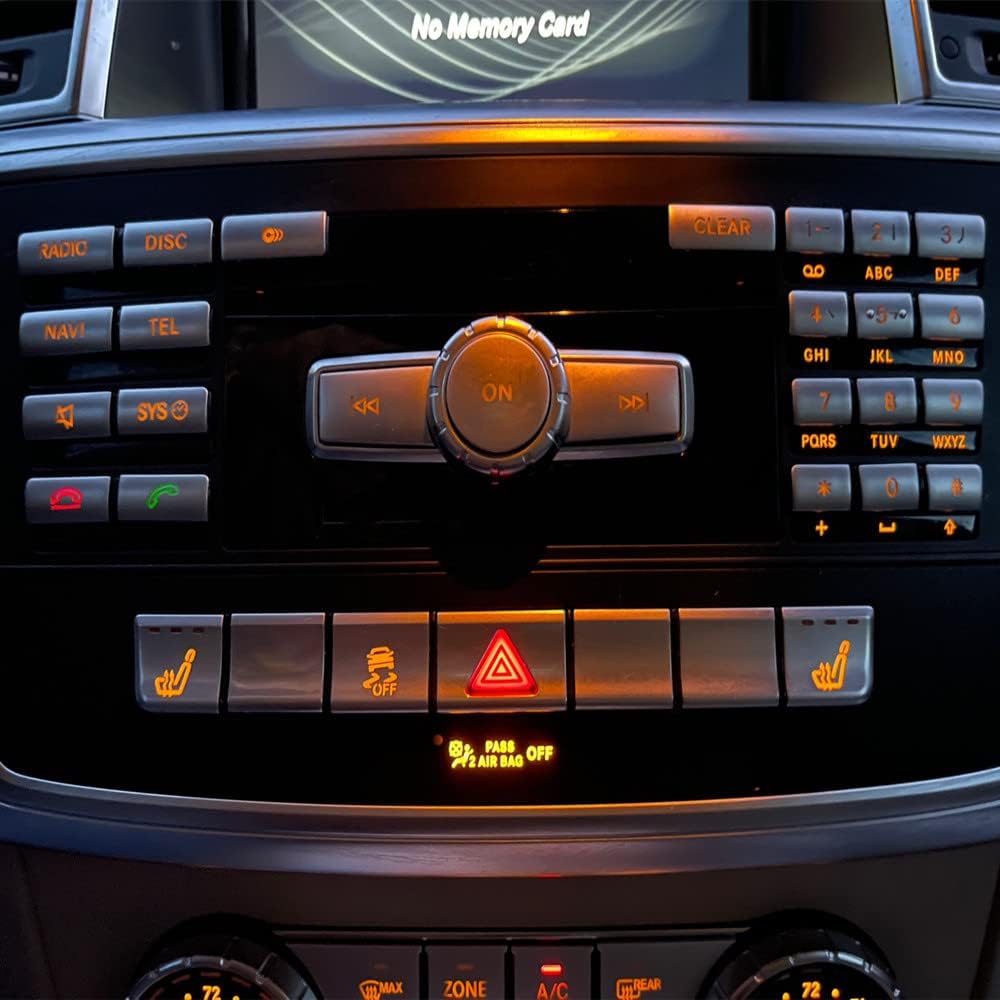 Consola central de automóvil, panel de CD, botones multimedia, decoración para Mercedes Benz GLA X156 2013-2019 CLA C117 2013-2018 Clase A W176