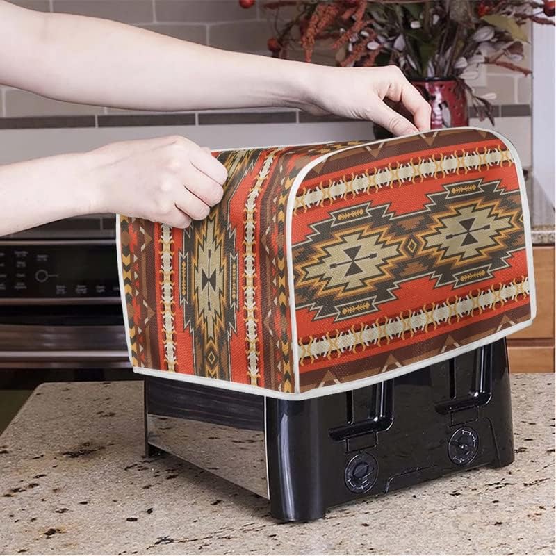 Southwest – Fundas para tostadoras florales rojas para hacer pan, fundas para electrodomésticos pequeños de cocina, funda para horno y tostadora,