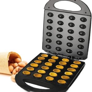 Máquina eléctrica para hacer pan, máquina eléctrica Oreshki de capacidad de 24 piezas, máquina para hacer pasteles de nogal de 1400 W, panel Máquina eléctrica para hacer pan, máquina eléctrica Oreshki de capacidad de 24 piezas, máquina para hacer pasteles de nogal de 1400 W, panel