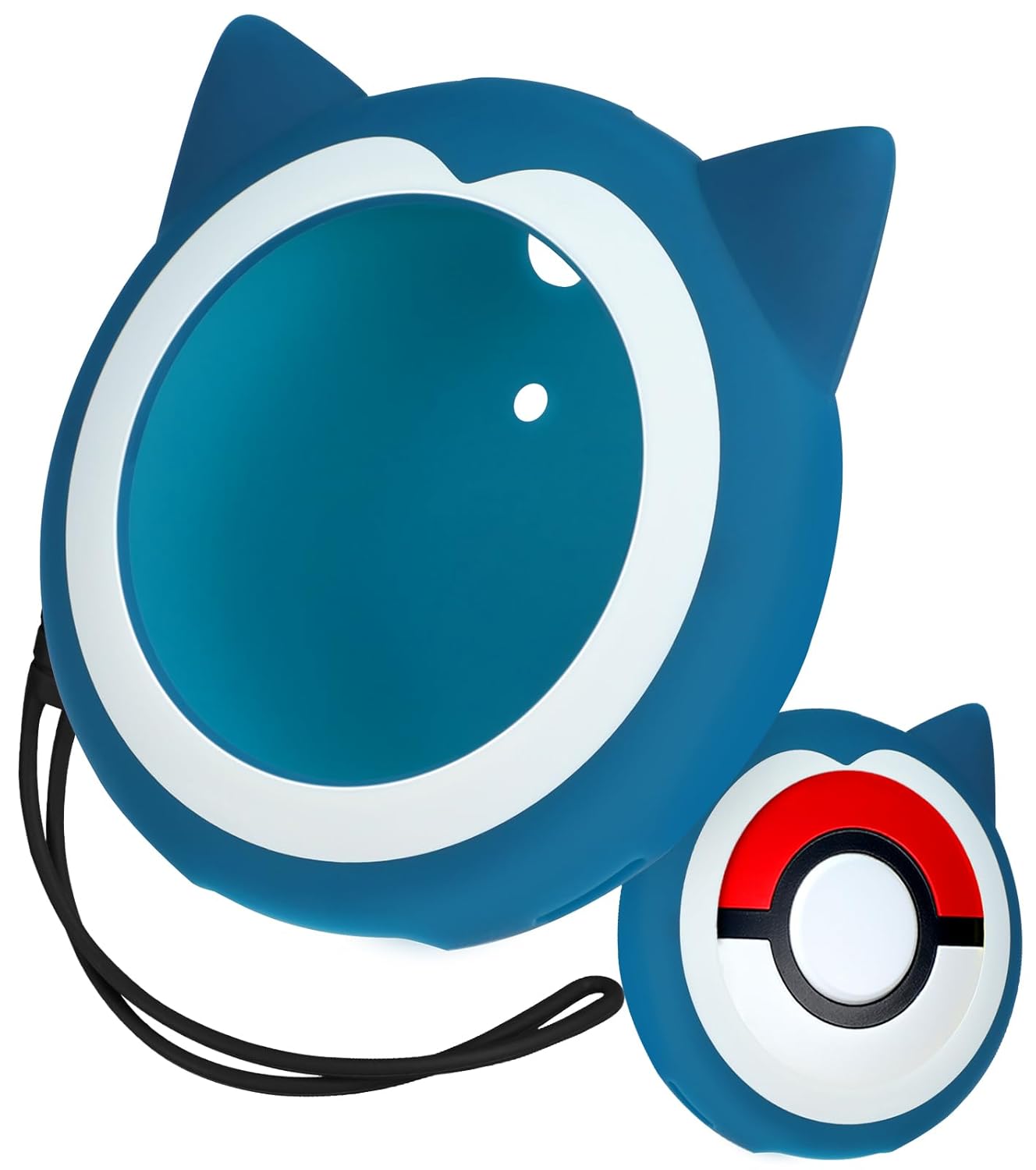 Gurgitat for Pokemon Go Plus Plus Case with Wrist Strap Cute Cartoon Girls Teens Game Boys Blue Anime for Poké Go Plus+ Cover Accessory Slim Soft