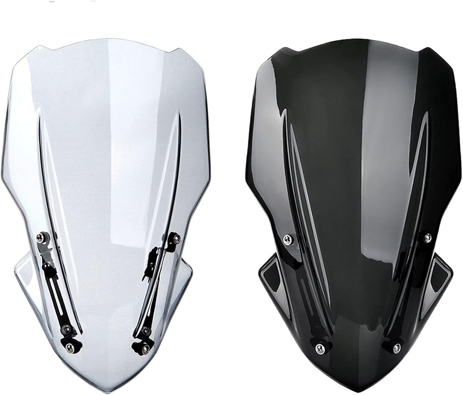 Motorcycle Windshield Compatible with Kawasaki Z900 2017-2018 2019 Motorcycle Motorbike ABS Wind Deflectors Windshield Windscreen with Bracket