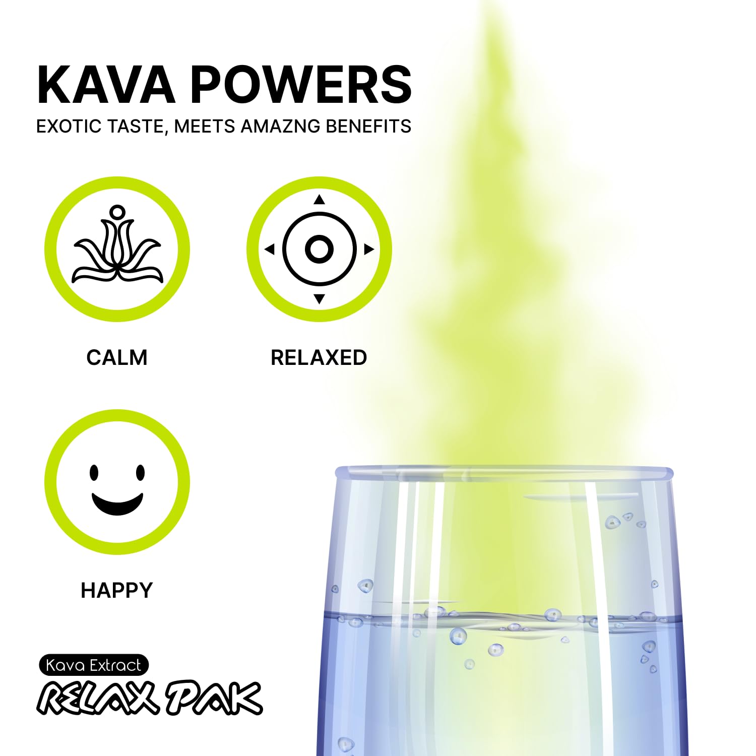 MITRA-9 Kava Powder RelaxPak – Paquetes de polvo de extracto de kava de limonada  Potenciador del estado de ánimo  A base de plantas  Promueve la