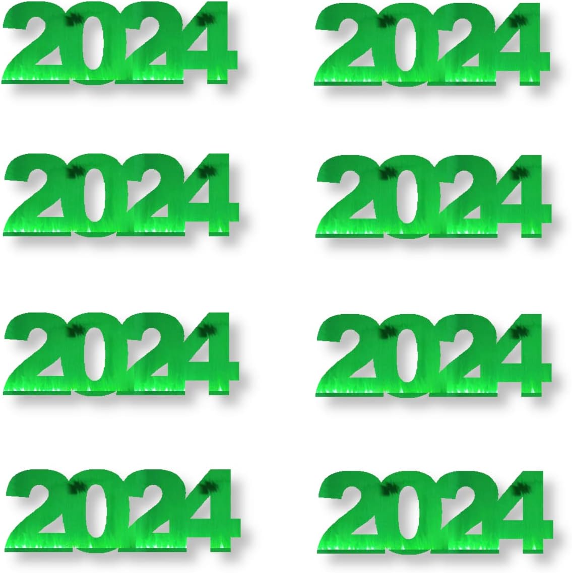 Confeti Año 2024 Verde – Paquete al por menor #7639 QS0