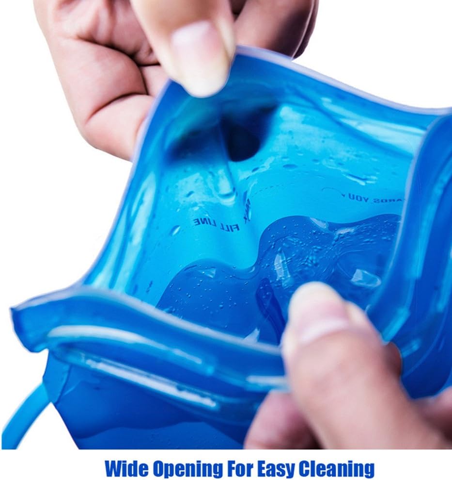 AONIJIE Bolsa de agua plegable para hidratación, bolsa de agua a prueba de fugas, depósito de agua para senderismo al aire libre, mochilero, correr,