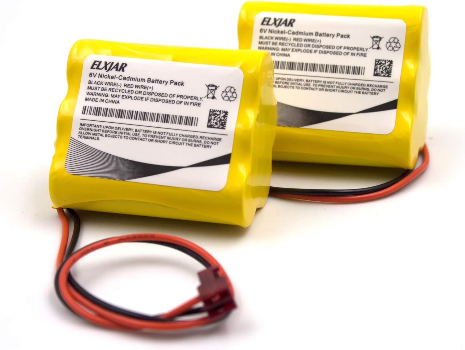 YUTSUJO Paquete de 5 baterías AA Ni-CD de 6 V de repuesto para Sure-Lite 026-149, SL026-149, SL 026-149, ANIC1204, Energizer 41B020AF17201, Dantona