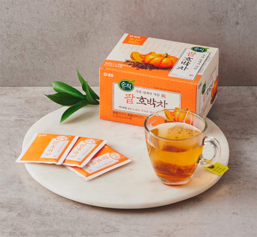 RAUM Food Té orgánico 100% natural de 0.02 oz x 40 T Bolsas de té (frijol rojo y calabaza)