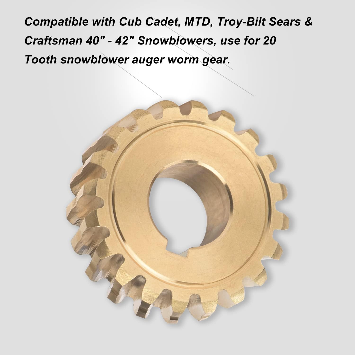917-04861 – Engranaje helicoidal de 20 dientes, compatible con quitanieves MTD Craftsman Troy Bilt de 40 a 42 pulgadas, sustituye a 717-0528