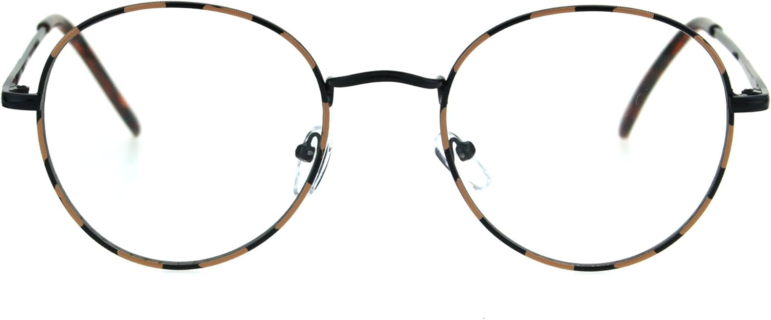 SA106 Marco de lentes de cristal redondo con borde de metal clásico de los años 90