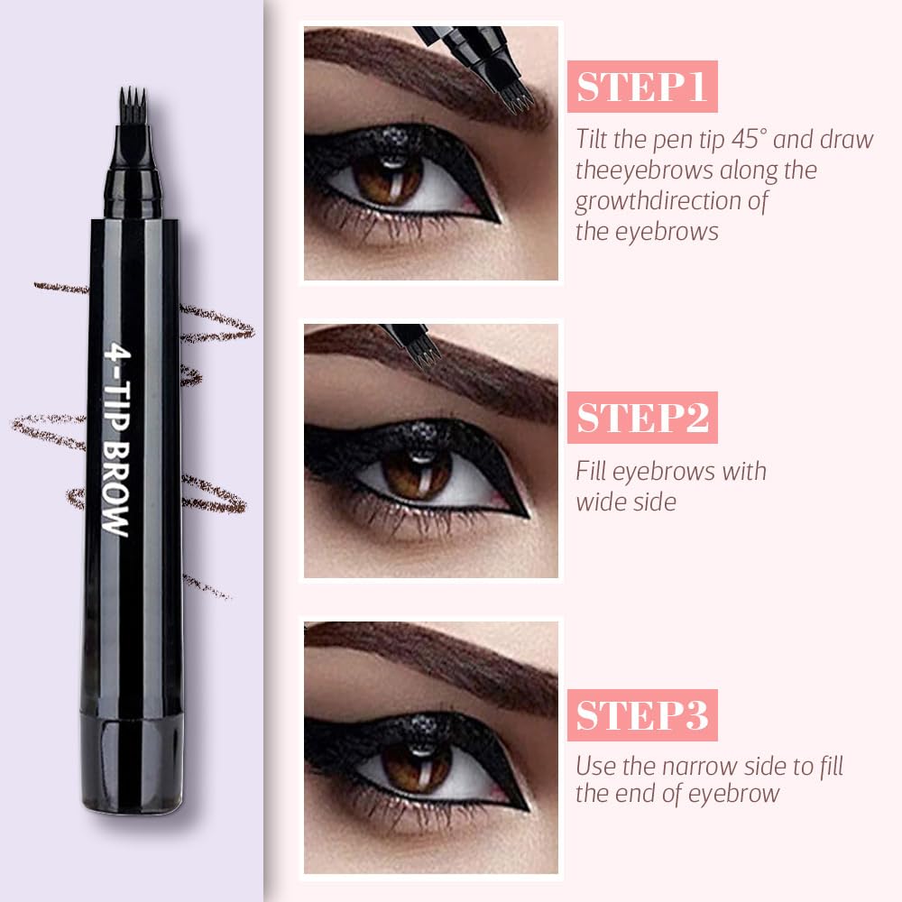 Lápiz de contorno de cejas, lápiz mágico de cejas 3D resistente al agua, microblading lápiz de cejas, lápiz de cejas microblading de trazo fino,