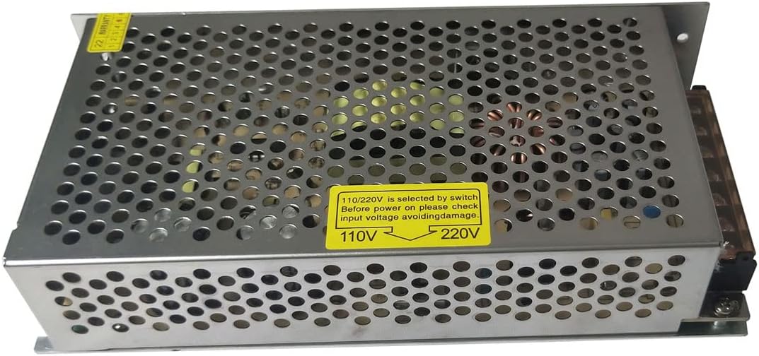 Henxlco AC 110V220V a DC 12V 15A 180W Adaptador de fuente de alimentación de conmutación regulada universal Transformador Convertidor de controlador