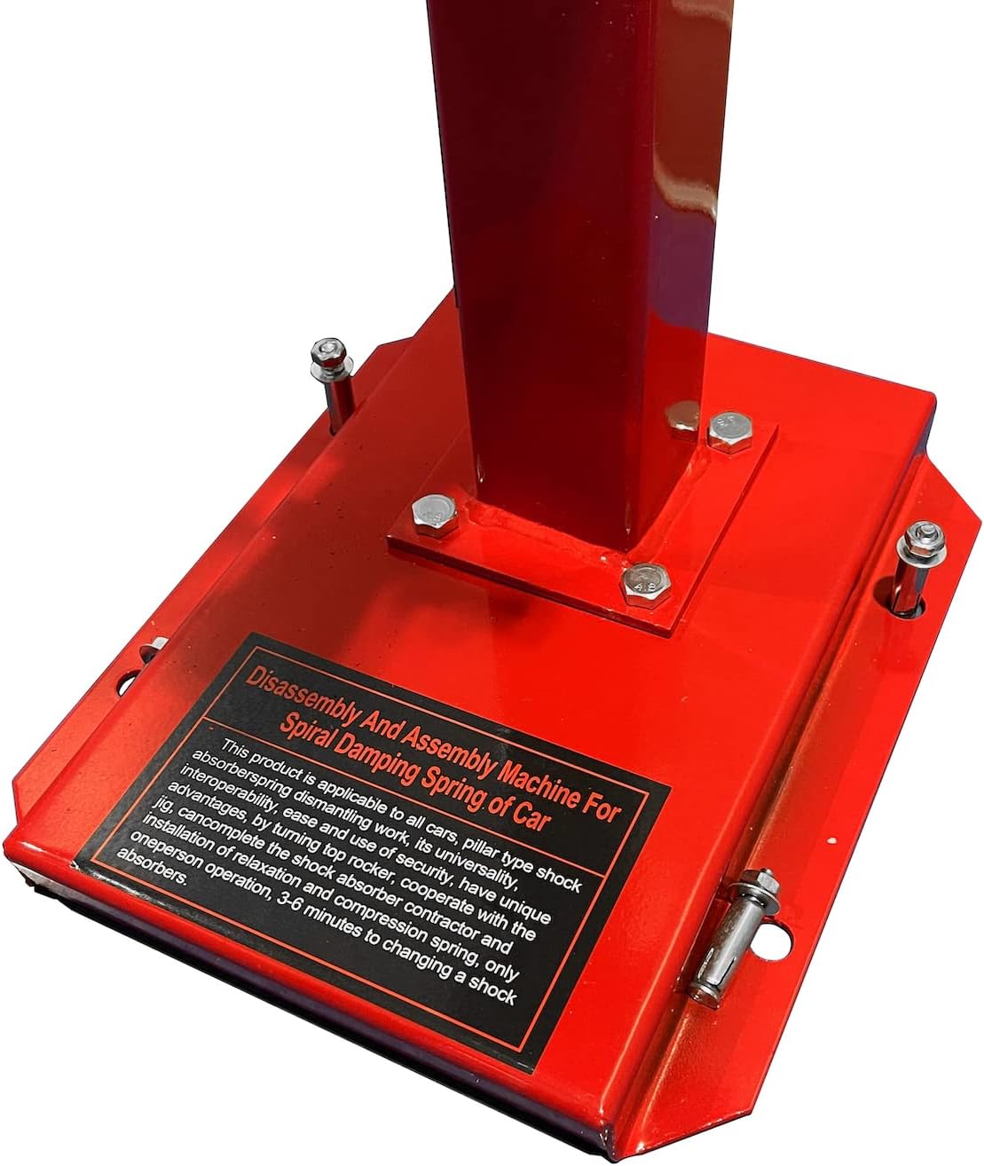 HTTMT – Compresor de resorte automático para vehículos hidráulicos de servicio pesado rojo Mano, compresor de bobina de resorte, mango de elevación