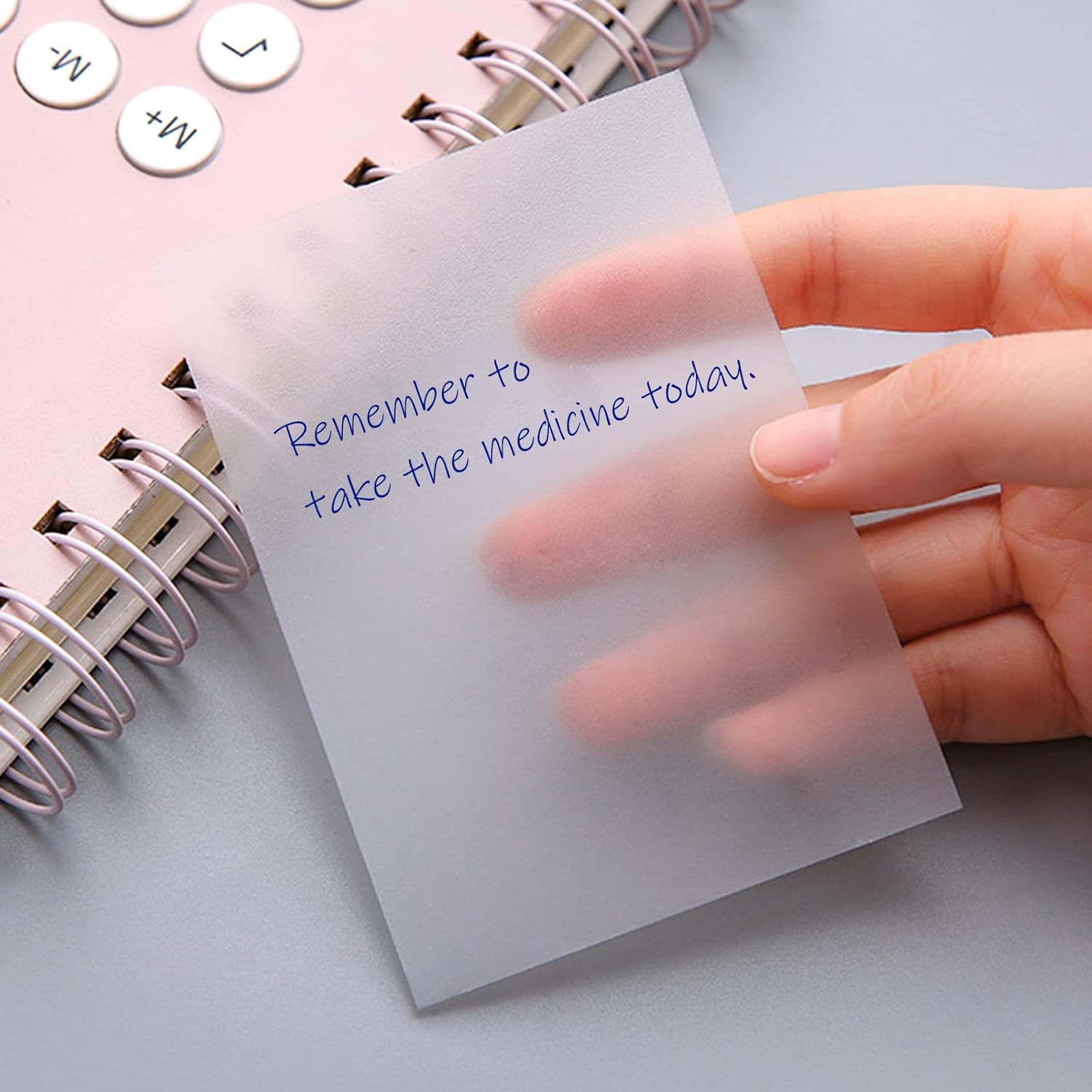 VANRA – Notas adhesivas transparentes de 3 x 3 pulgadas, protectores autoadhesivos impermeables para notas, protectores para escribir, paquete de
