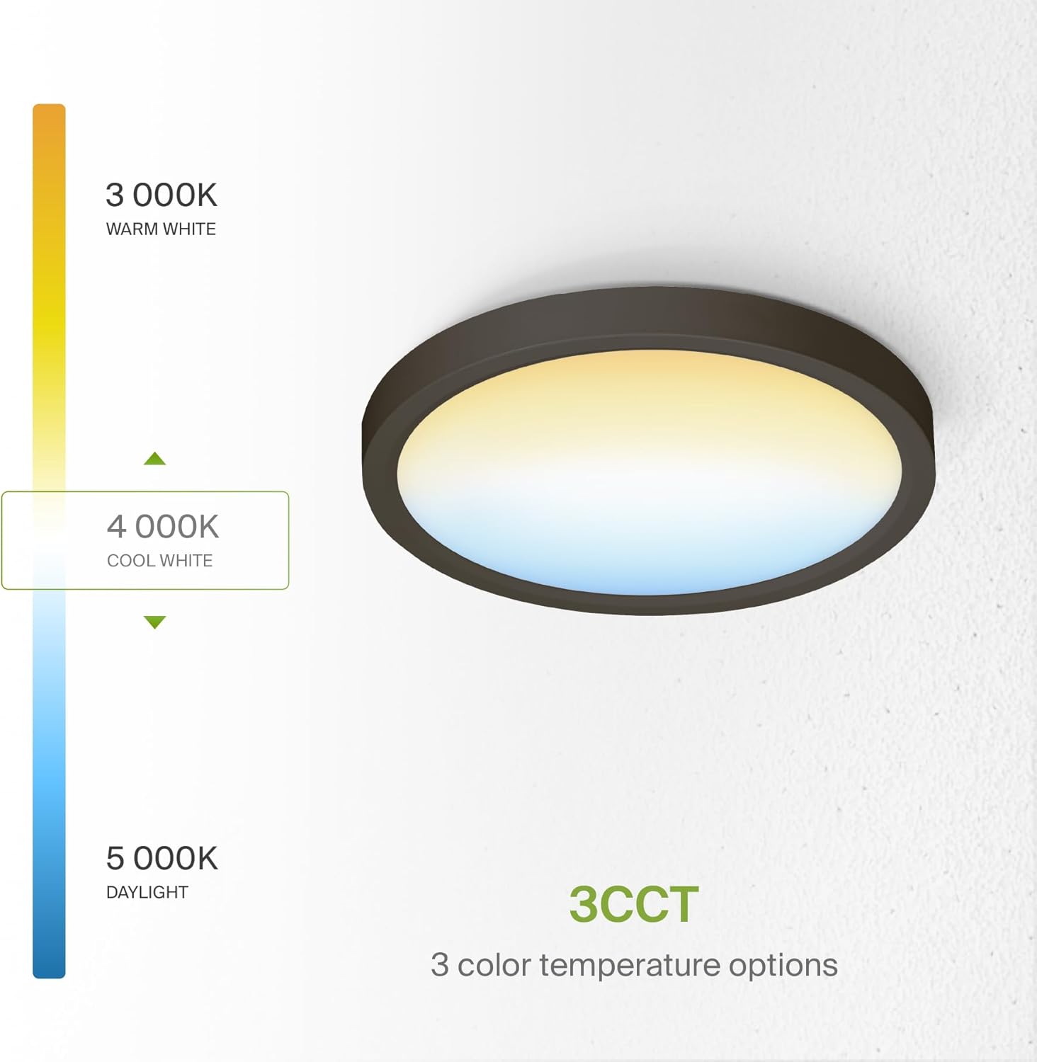 ASD Paquete de 6 luces LED de techo empotradas de 7 pulgadas, color bronce, ultra fina, regulable, 15 W, 1225 lm, luces planas ajustables de 3000