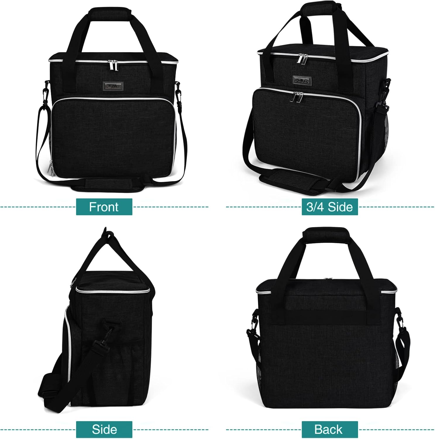 BAGLHER Bolsa de viaje para perros, bolsa de viaje para mascotas (todos los suministros de viaje para mascotas), con 2 recipientes de comida para