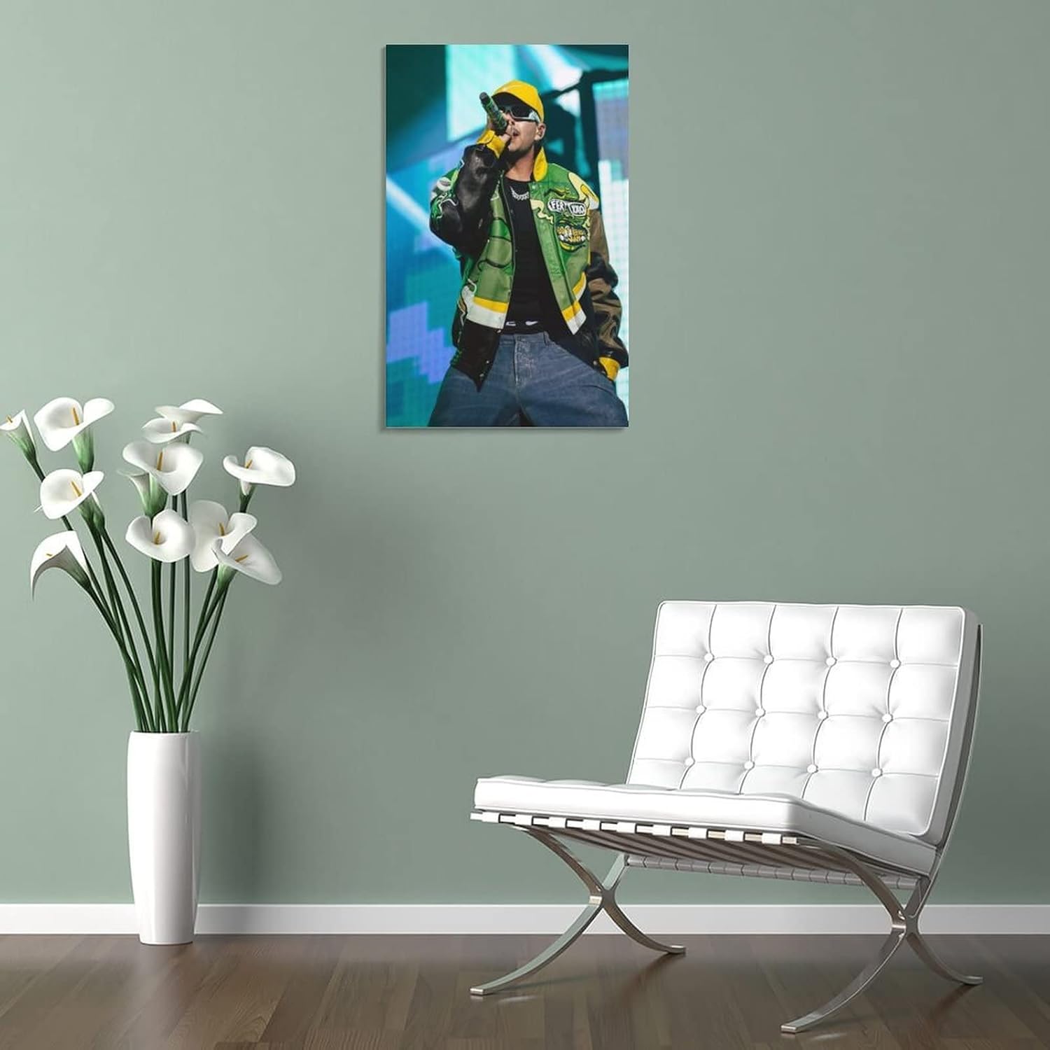 DAXXIN Feid – Póster de lienzo decorativo para pared, sala de estar, dormitorio, decoración, marco de regalo, 12 x 18 pulgadas (11.8 x 17.7 in)